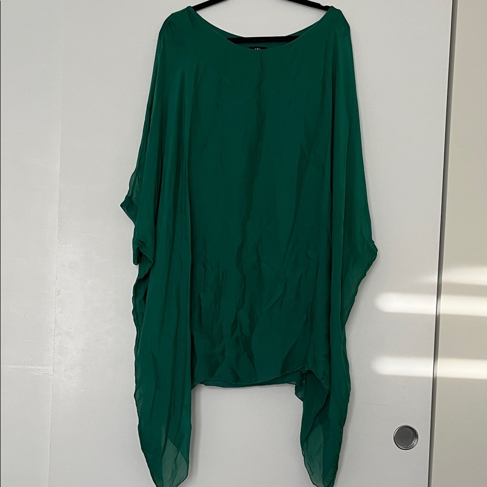 Flowy Green mini dress.